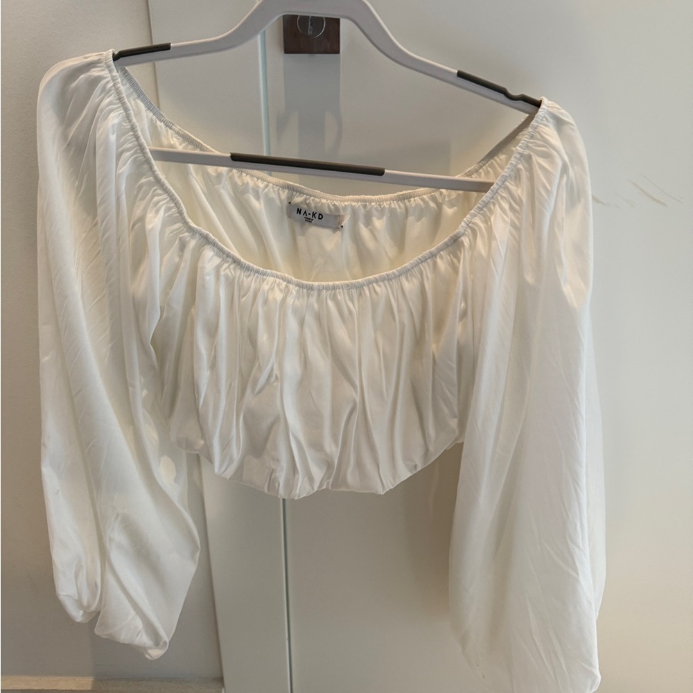 Women's White Off-Shoulder Top